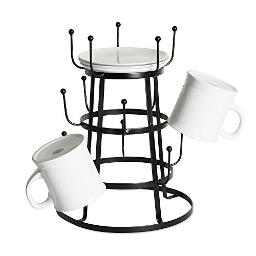 Dii Metal Kitchen Storage Collection 3-Tier Mug Tree Stand, 9.5X12.75, Vintage Black #TOP3