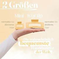 ivyclip - Haarspangen Damen - Haarklammer groß und klein - weiche Haarclips – Ansicht 4