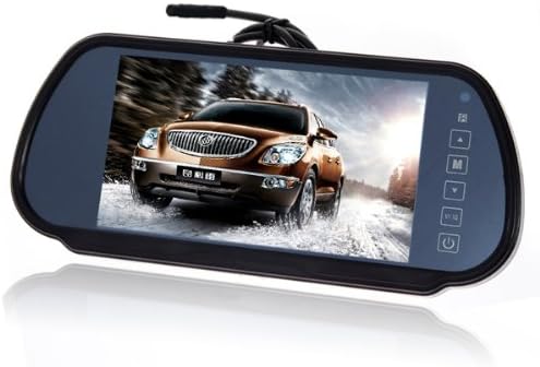 SANMARCO® - 7.0 pollici Auto Specchietto Retrovisore con display LCD TFT a  colori DC 12V ,Retrocamera/Telecamera parcheggio assistito , Auto Monitor  Telecamera Retromarcia ,Supporta Car DVD, VCD, fotocamera, STB, ricevitore  satellitare :