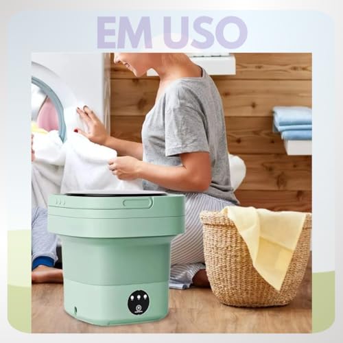 Mini máquina de lavar portátil, mini lavadora de 10L de alta capacidade lavagem, máquina de lavar do