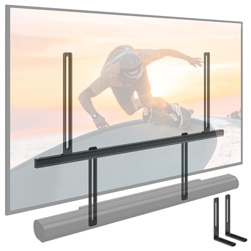 monTEK Soundbar Mount Under TV, 22 lbs, Fits Sonos Arc, Bose,Black