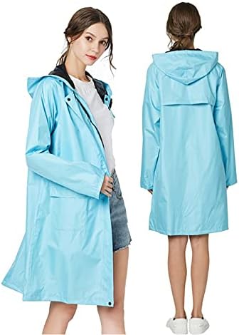 Lady Hooded Raincoat Outdoor Travel Waterproof Riding Cloth Rain Coat for Women Poncho Long Rainwear image 4