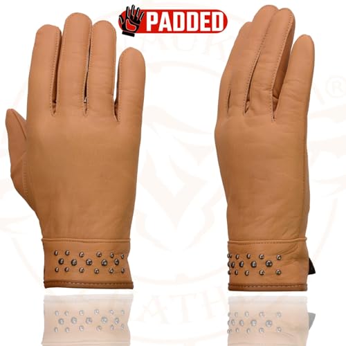 Image of Milwaukee Leather Women's Leather Lightweight Motorcycle Lined Driving Hand Gloves - X-Small