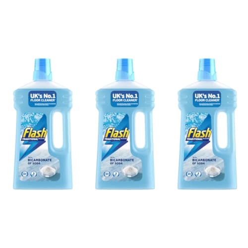 Image of All Purpose Floor Cleaner Traditional with Bicarbonate of Soda 1L - Pack of 3