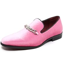 Mens Vintage Velvet Designer Classic Smoking Dress Tuxedo Loafers Slip On Shoes SM-43