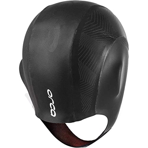 ORCA Thermal Neoprene Wetsuit Swim Cap Hat - Black - Size - L-XL