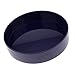 Inzopo Round Container Flower Bonsai Pot Vase Suiban Ikebana Plastic - Navy Blue 33cm, as described