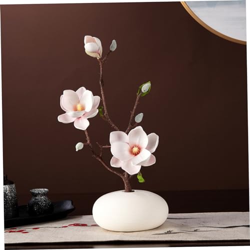 Ramas de magnolia artificiales para florero alto solución sin mantenimiento de hogar 5
