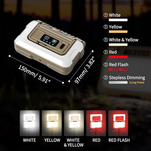 1500LM Folding Magnetic Lantern
