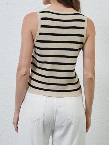 Button Up Sweater Vest for Women 2025 V Neck Sleeveless Tank Tops Cardigan Vests3