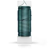 Woosuke 38 Yards Green Floral Wire for Wreath Making, Flexible Florist Paddle Wire for Flower Arrangements, Christmas Garland and DIY Holiday Decor, 22 Gauge Durable Flower and Craft Wire