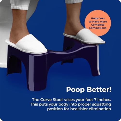 Squatty Potty Simple Bathroom Toilet Stool, Deep Purple 7", Ergonomic Stool – Posture-Enhancing Bathroom Footrest for Improved Digestion & Constipation Relief by Squatty Potty - Image 7