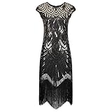 Vintage 1920er Jahre Flapper Kleid von Ro Rox mit Pailletten, Perlen & Tasseln