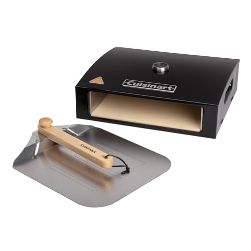 Cuisinart Grill Top Pizza Oven Kit, Portable Make Your Own Pie Set With Pizza Peel and Cordierite Stone, Baking Oven for Backyard Homemade Pizzas, Perfect Pie Accessory by Cuisinart - Image 7