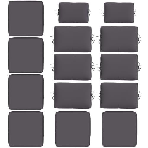 14 Pcs Outdoor Cushion Slipcovers All-Weather Patio Sofa Cover, Covers Only by Kimunuk - Used condition - US$101.65