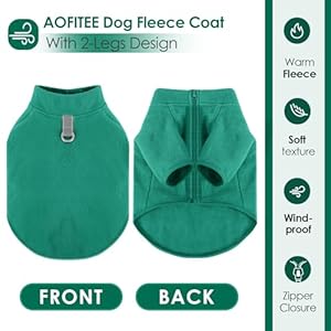 AOFITEE Dog Sweater, Soft Fleece Dog Vest, Stretch Dog Sweaters for Small Dogs Girl Boy, Stretch Dog Fleece Sweater Puppy Sweater, Lightweight Dog Coat Sweatshirt with D-Ring and Turtleneck, XS AOFITEE Dog Sweater, Soft Fleece Dog Vest, Stretch Dog Sweaters for Small Dogs Girl Boy, Stretch Dog Fleece Sweater Puppy Sweater, Lightweight Dog Coat Sweatshirt with D-Ring and Turtleneck, XS