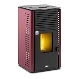 MSW MSW-PLT-N8 - Estufa de pellets sin electricidad, 8 kW, para 200 m³, estufa de pellets