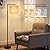 ROTTOGOON Dimmable Floor Lamp with Remote, 4-Color Temperature Modern Standing Lamp Control & Beige Shade, Tall Pole Floor Lamp for Living Room, Bedroom, Study Room, Office (LED Bulb Included), Black