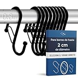 Blau Marité Pack de 10 Ganchos en S para Colgar – Ganchos en Forma de Ese con...