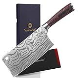 Sunnecko 18cm Hackmesser Küchenbeil Küchenmesser Messer - Kochmesser Profi...