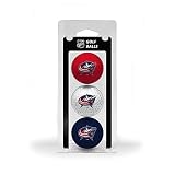 Team Golf NHL Columbus Blue Jackets 3 Golf Ball Pack Regulation Size Golf Balls, 3 Pack, Full Color Durable Team Imprint