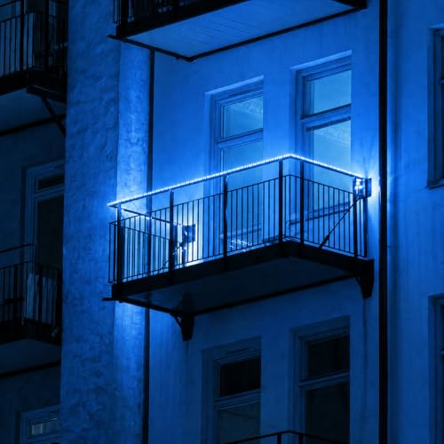 Image of COXO 1 Meters LED Rope Light for Decoration - Waterproof Blue SMD Cove Light for Ceiling, Home Decor, LED Pipe Light for Diwali, Festival, Indoor, Outdoor Use (Blue, 1 Meter)