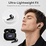 Bluetooth 5.3 Wireless Earbuds, 48H Playtime with LED Digital Display, 4 ENC Mic IP7 Waterproof HiFi Stereo Sports Earphones