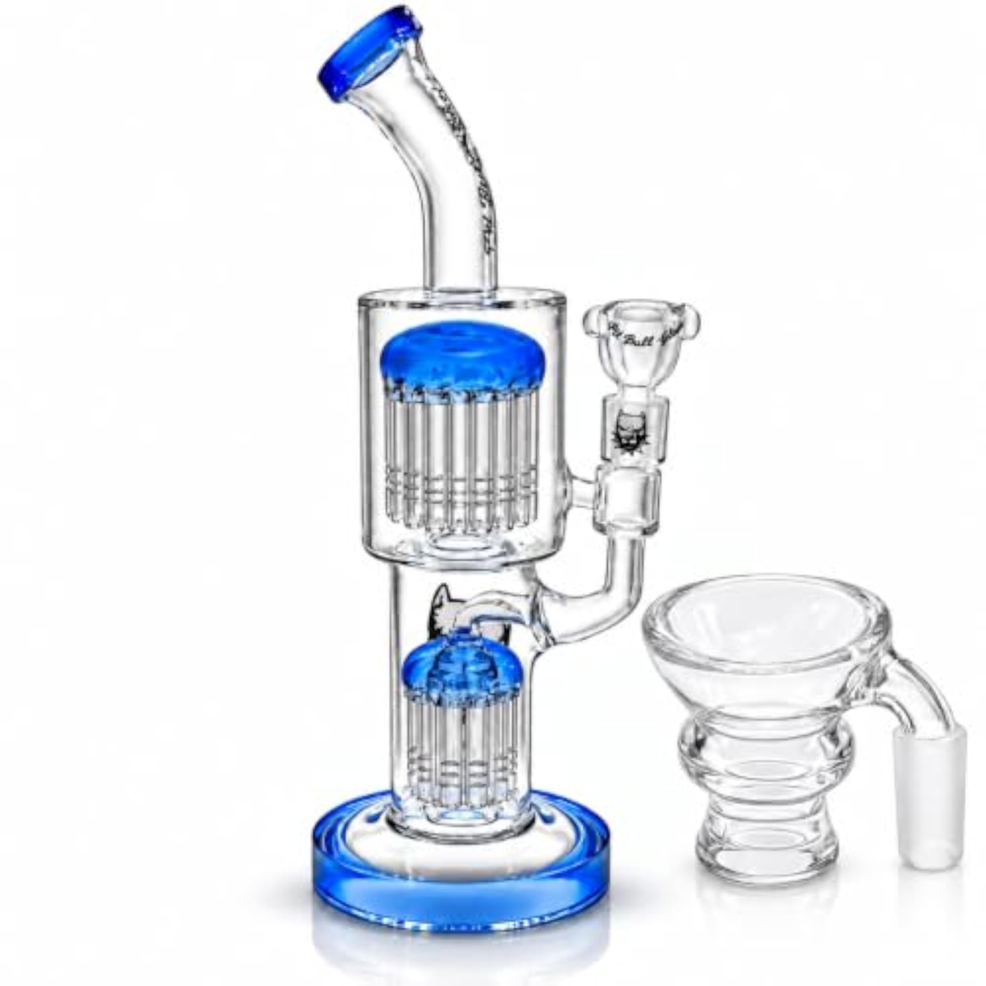 Premium Borosilicate Smoking Bong, Multi-Arms Percolator