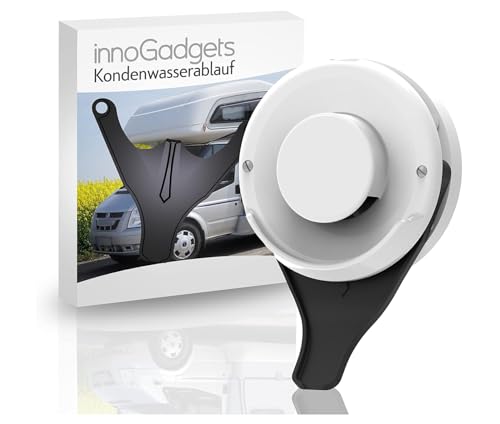 innoGadgets Wohnmobil Kondenswasserablauf | Kondenswasserschutz für den Kamindeckel | Caravan Abgaskamin Spritzschutz | Wohnmobil Gadgets | Kompatibel mit: TRUMA