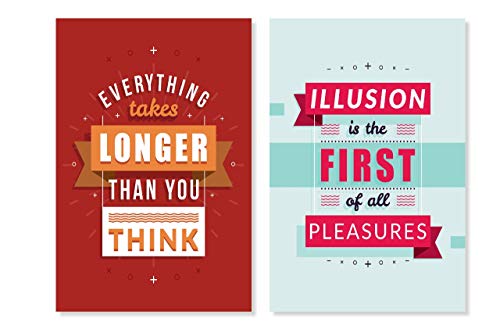 Image of PAPER PLANE DESIGN Inspirational Motivational Quotes Wall Abstract Poster (PACK OF 10 K) (J)