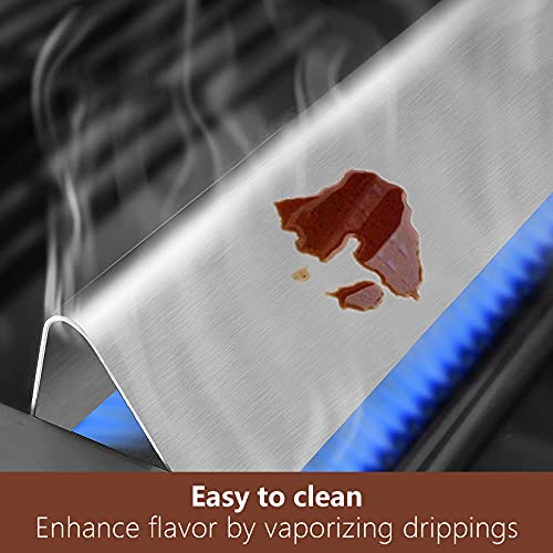 Gassaf 15.3 Inch Flavorizer Bar Replacement For Weber 7636,Spirit 300 E-310 E-320 Series,Weber 46510001,47513101 Gas Grill And Others, 5-Pcs 304 Stainless Steel Durable Heat Plate(15.3"X 2.6"X 2.5") #TOP6