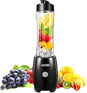 Personal Blender Aicok Smoothie Blender 300W Single Serve Smoothie Maker for Juice Shakes