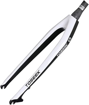 26" 27.5" 29" FKXSXAZ Front Fork MTB Air Suspension Fork Lightweight Full Carbon Fiber Bike Disc Brake Color White