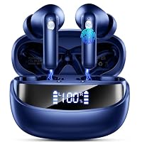 Bluetooth Kopfhörer, Kopfhörer Kabellos Bluetooth 5.4, 56 Std Spielzeit In Ear Kopfhörer mit 6 ENC Noise Cancelling Mics, IP7 Wasserdicht Kabellose Kopfhörer HiFi Stereo, Ohrhörer mit LED-Anzeige – Ansicht 1