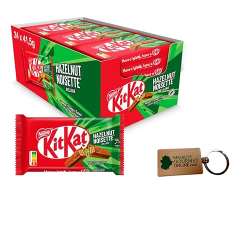 Llavero Deliex y Caja de 24 barritas de KitKat Avellana - Snacks - 24 x 41,2 g