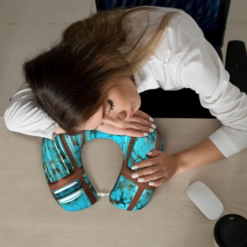 Almohada de viaje espuma viscoelástica una talla negra miniatura 7