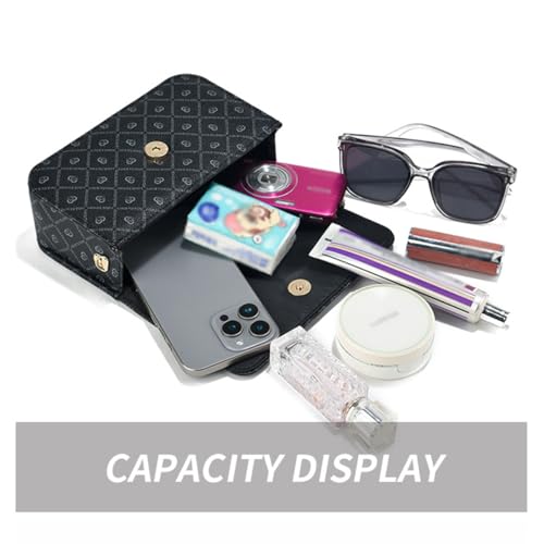 Crossbody Bag Wide Strap Flap Ladies Handbags Casual Portable Simple Solid Color Crossbody Bags for Weekend Vaca，Daily Use2