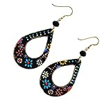 Zoom IMG-1 orecchini in ceramica dipinti a Zoom IMG-1 orecchini in ceramica dipinti a