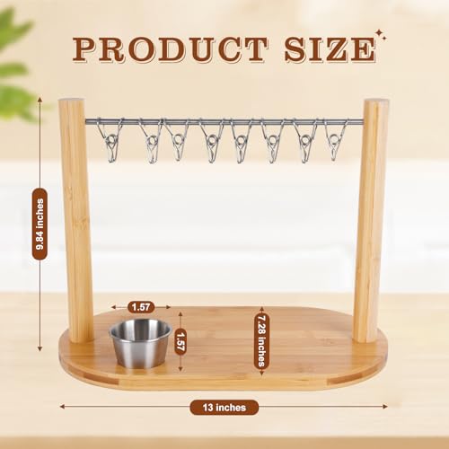 SoeKoa Bacon Display Rack, Bacon Holder with Bacon Serving Dissents, Suspended Exquisite Bacon Holder, Bacon Tray for Bacon Gifts, Birthday Parties, Party Activities, Countertop Display Of Bacon Rack by SoeKoa - Image 2