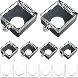 DAOKAI Knopfschutz 22mm Abdeckung für Power-Druckknopfschalter Power Tasten Abdeckung,Staubdichter Sicherheitsschalter Schutz,Verriegelung Schalter,Gehäuse Abdeckung der Starttaste-6 Stk