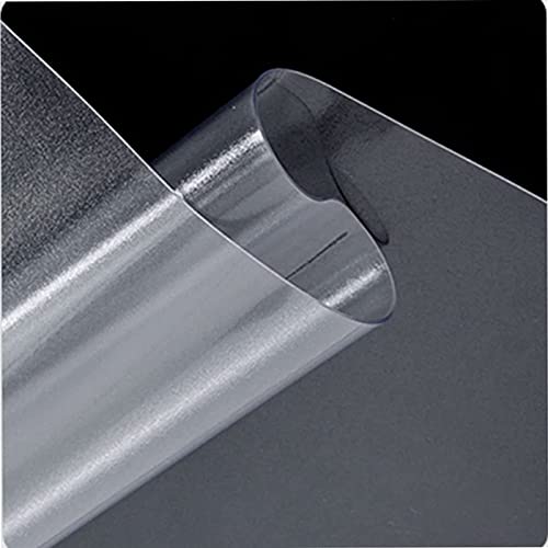 ERoomQ Waterproof Table Protector,PVC Frosted Desk Pad,Clear Table Cover Protector,Transparent Tablecloth Thick 2mm Wipeable Easy to Clean,90x190cm/35.4x74.8in