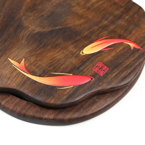 Peine de madera Tan Mujiang Premium set con espejo miniatura 4