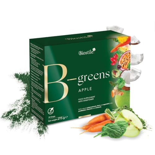 Biostile B-Greens – 30 bustine | Digestione, energia e immunità con estratti vegetali e probiotici