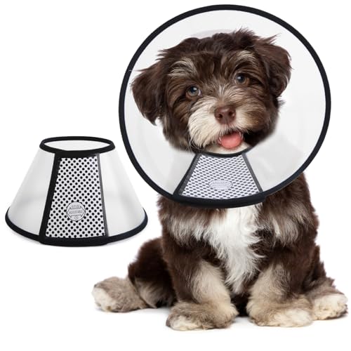 Image of Inspack Cone for Dogs to Stop Licking，Dog Cone Collar Alternative, E-Collar for Large /Medium /Small Dogs After Surgery, Elizabethan Comfy Cat Head Neck Ecollars of Shame, Pet Recovery Collars & Cones