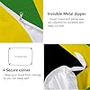 JRISEMECY Yellow-Green Bedding Sets Double 3 Pieces Reversible Bedding Set Jamaican Flag Duvet Covers Soft Comforter Microfiber Patriotic Patchwork Flag Duvet Set For All Seasons, Double #3