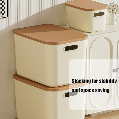 Récipient de rangement multifonctionnel crème au design durable - 8