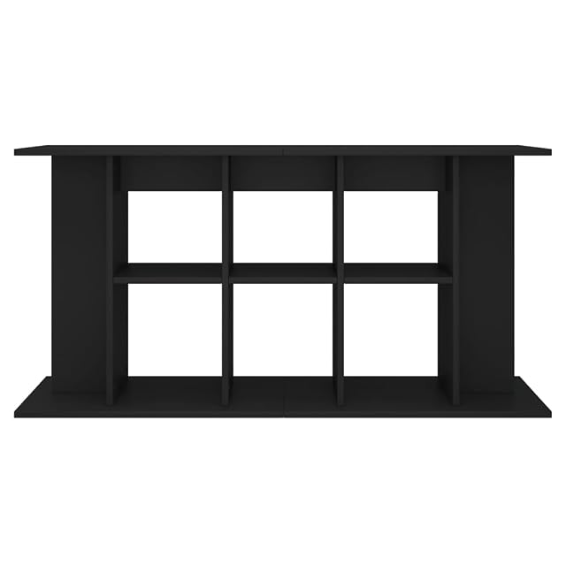 Foto 5 de 7 de vidaXL Soporte para acuario madera de ingeniería negro 120x40x60 cm