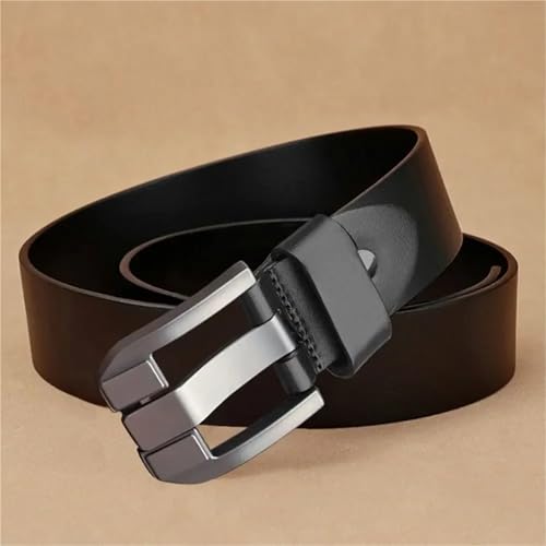 Belts for Men Leather Belt Casual Alloy Pin Buckle Versatile Waist Strap Mens Belts Belt for Men(130cm,Brown)3