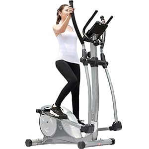 Stepper Elliptical Machine Elliptical Trainer Exercise Machine with LCD Monitor Magnetic Upgraded Top Elliptical Machine Trainer