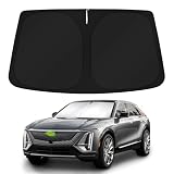 KUST Windshield Sun Shade for 2023-2024 2025 2026 Cadillac Lyriq Electric SUV Accessories Custom Fit Sunshade Sun Visor Protector Foldable Blocks UV Rays Keep Your Car Cooler
